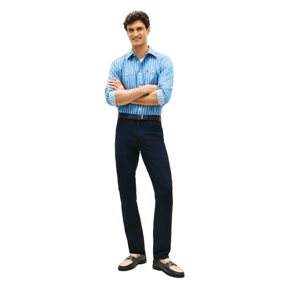 Tommy Hilfiger Denton Five-Pocket Straight Leg Twill Chinos